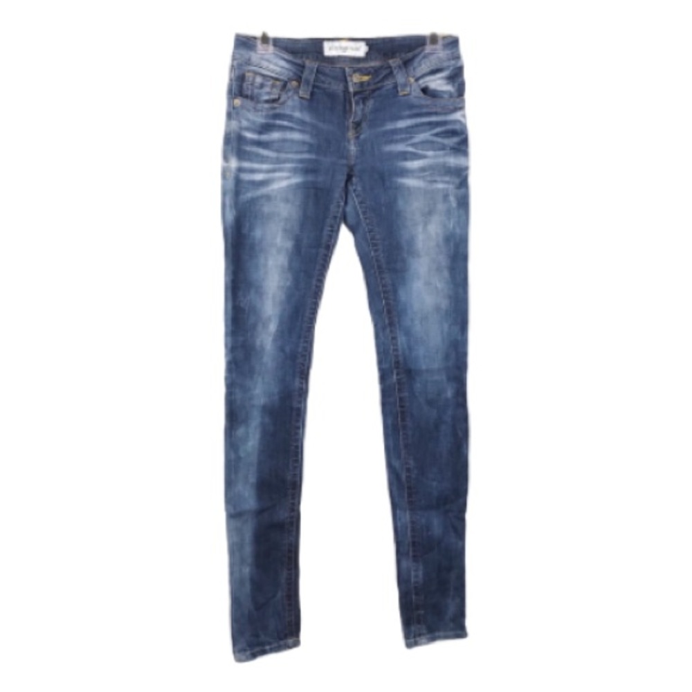 Bui Yah Kah dark acid wash skinny jeans